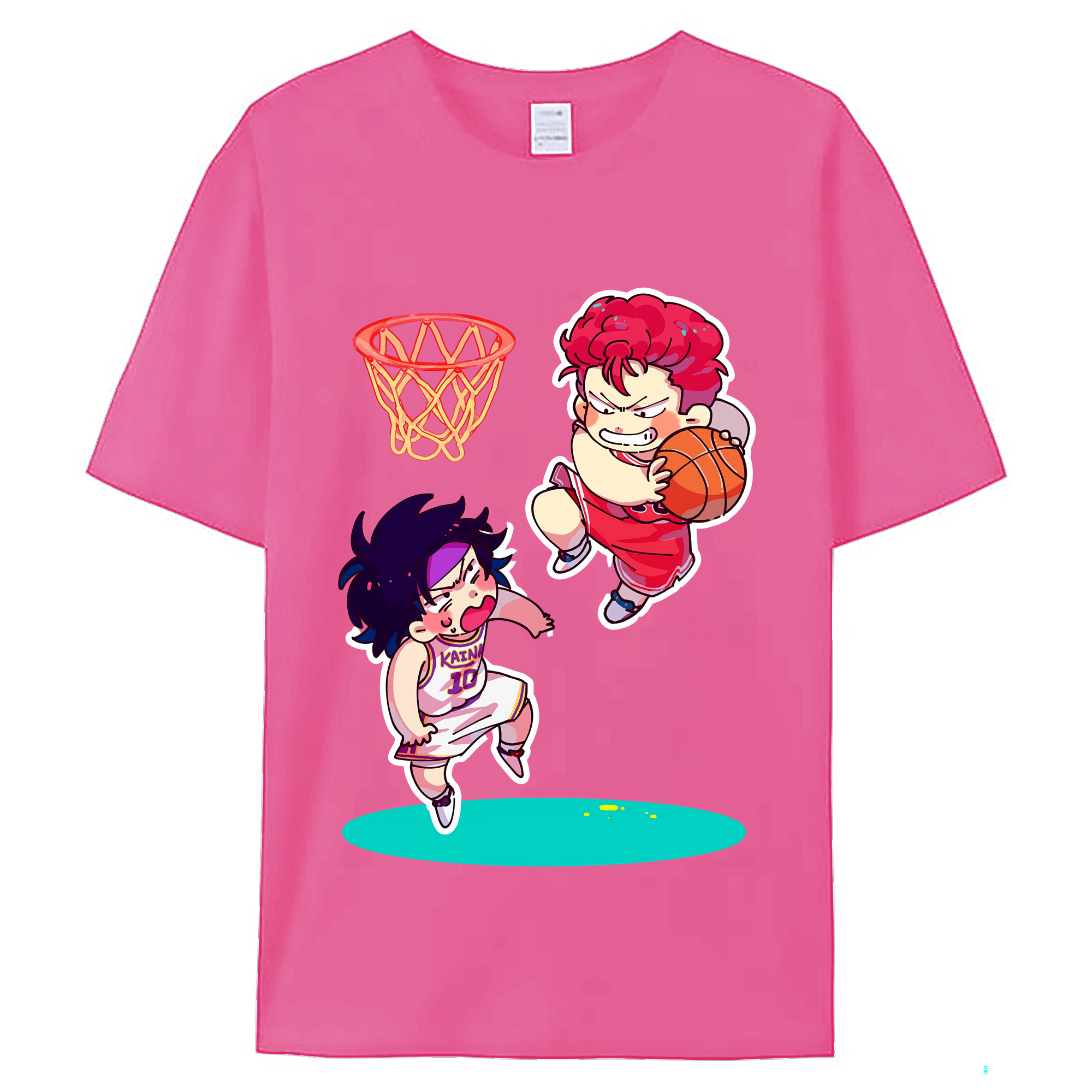 （画像用） SLAM DUNK／スラムダンク レディースカジュアルプリントTシャツ（綿100％）